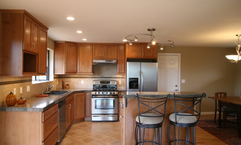 refinish oak cabinets